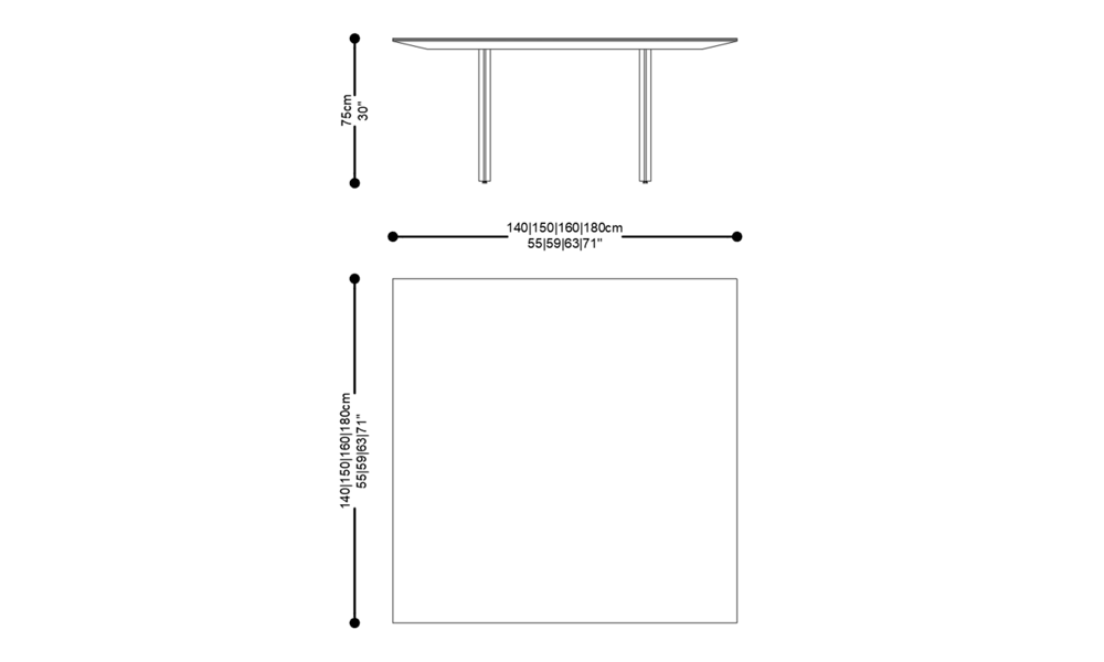 Image of the complete dimensions of the product